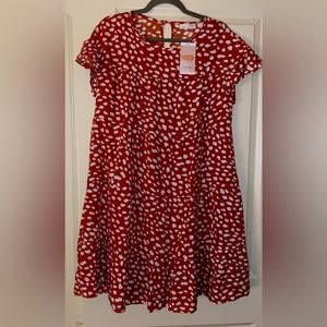 New Red Polka Dot Dress